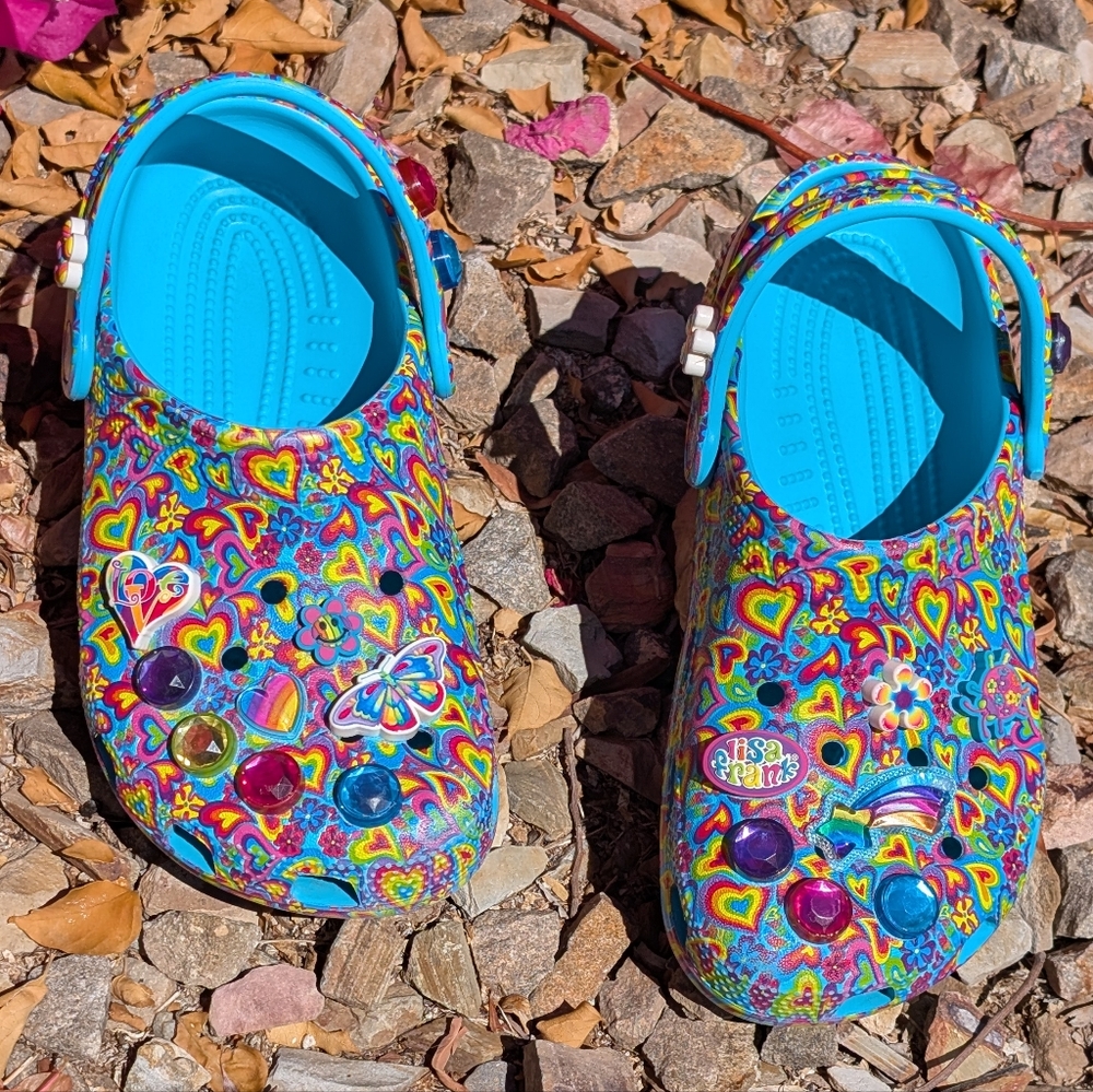 Crocs x Lisa Frank Classic Clogs J3 Women’s 5 207737-4SM Retired Limited Pair - Picture 6 of 15
